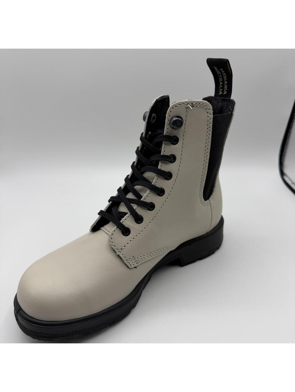 Blundstone 2324 Originals Lace Up Leather Chelsea Boots Oat Women Size 6 - Picture 8 of 11